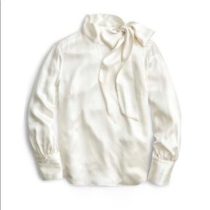 J.Crew Collection 100% Silk Mint Green Blouse S NWT